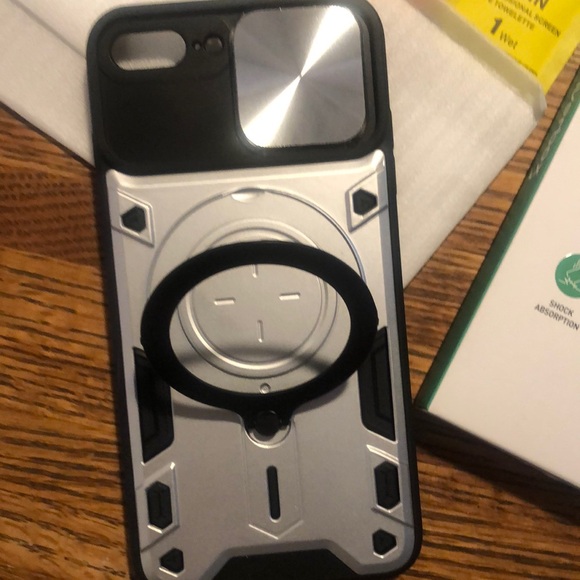 IP 7+/8+ Phone Case with Two Sceensavers Shock Absorber Anti Scratch - Picture 2 of 4